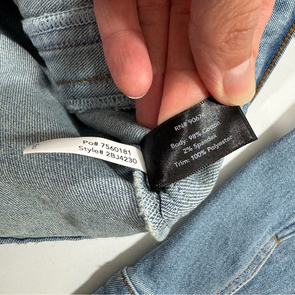 Boston Proper Floral Gardens Embroidered Denim Jacket - Picture 4 of 8